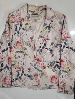 Forever New Pink Floral Tailored Blazer